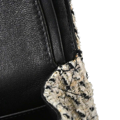 Chanel 2005-2006 Gray Tweed Medium Classic Double Flap Shoulder Bag