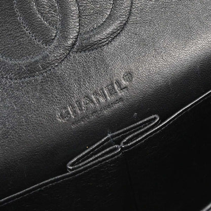 Chanel 2005-2006 Gray Tweed Medium Classic Double Flap Shoulder Bag