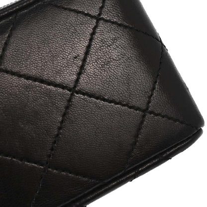 Chanel Black Lambskin Mini Classic Square Flap Shoulder Bag 17
