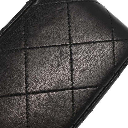 Chanel Black Lambskin Mini Classic Square Flap Shoulder Bag 17