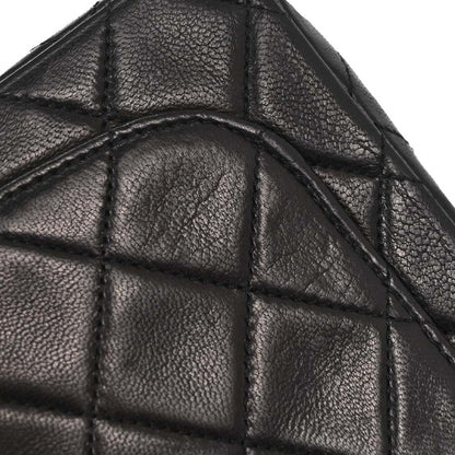 Chanel Black Lambskin Mini Classic Square Flap Shoulder Bag 17