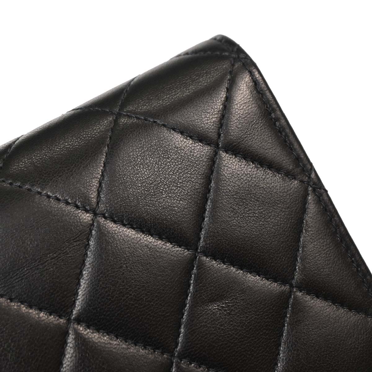 Chanel Black Lambskin Turnlock Small Full Flap Shoulder Bag