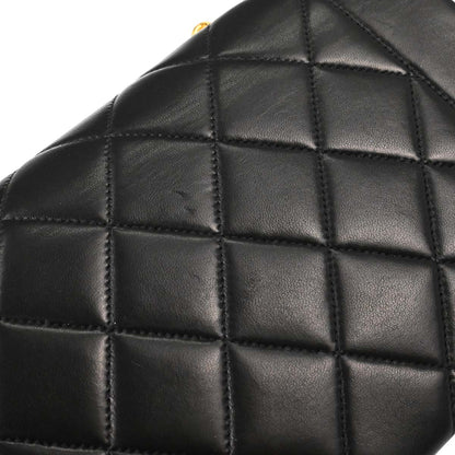Chanel Black Lambskin Small Diana Shoulder Bag