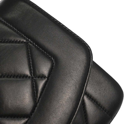 Chanel Black Lambskin Small Diana Shoulder Bag