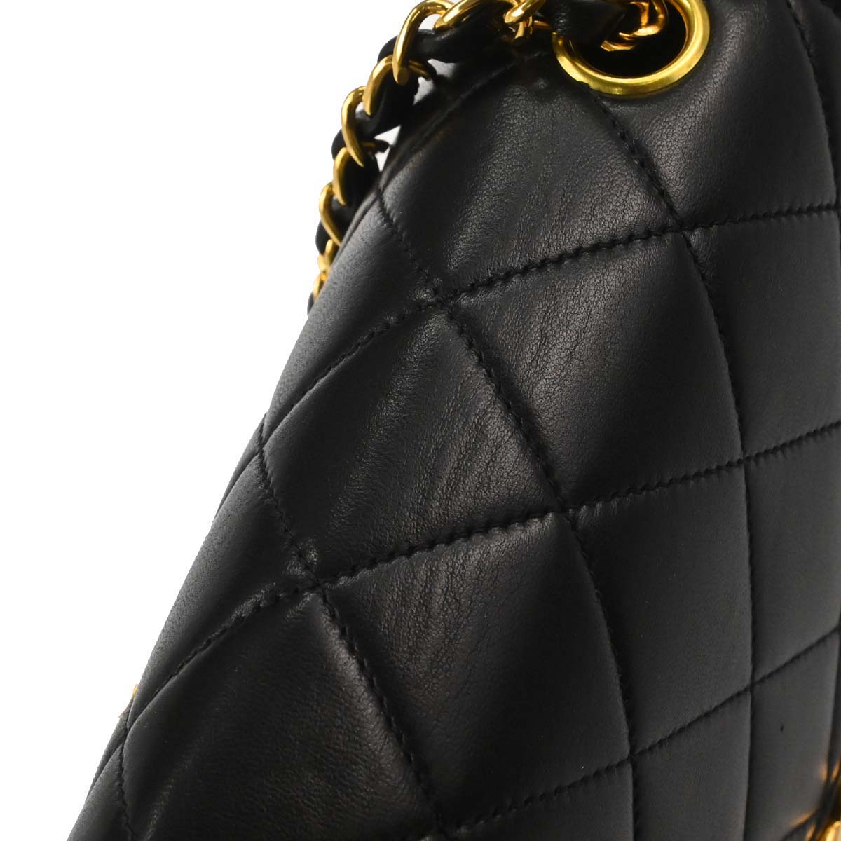 Chanel Black Lambskin Small Diana Shoulder Bag