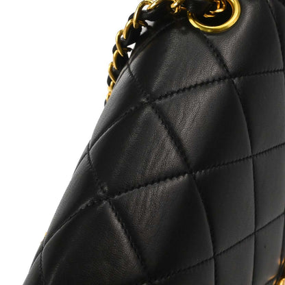 Chanel Black Lambskin Small Diana Shoulder Bag