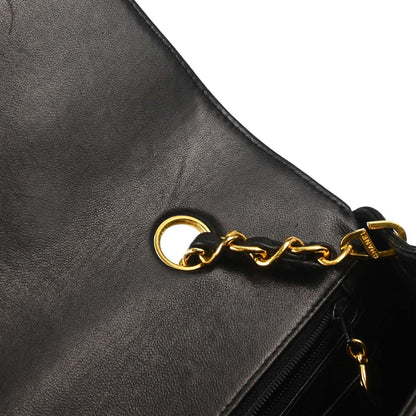 Chanel Black Lambskin Small Diana Shoulder Bag