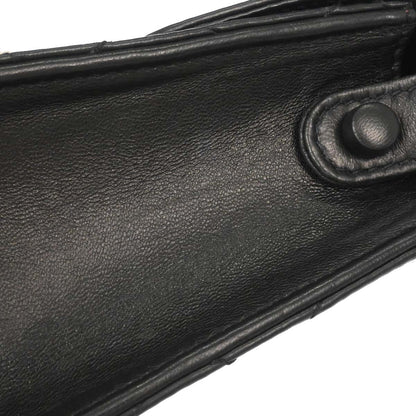 Chanel Black Lambskin Straight Flap Handbag
