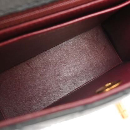 Chanel Black Lambskin Straight Flap Handbag