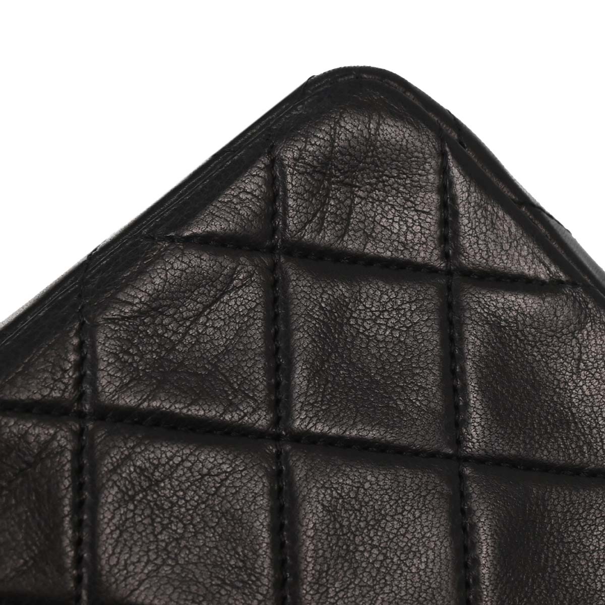 Chanel Black Lambskin Turnlock Mini Full Flap Shoulder Bag
