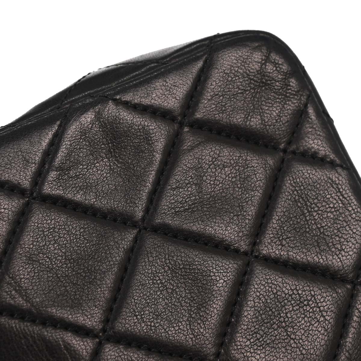 Chanel Black Lambskin Turnlock Mini Full Flap Shoulder Bag