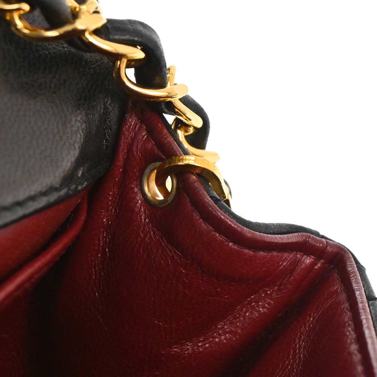 Chanel Black Lambskin Turnlock Mini Full Flap Shoulder Bag