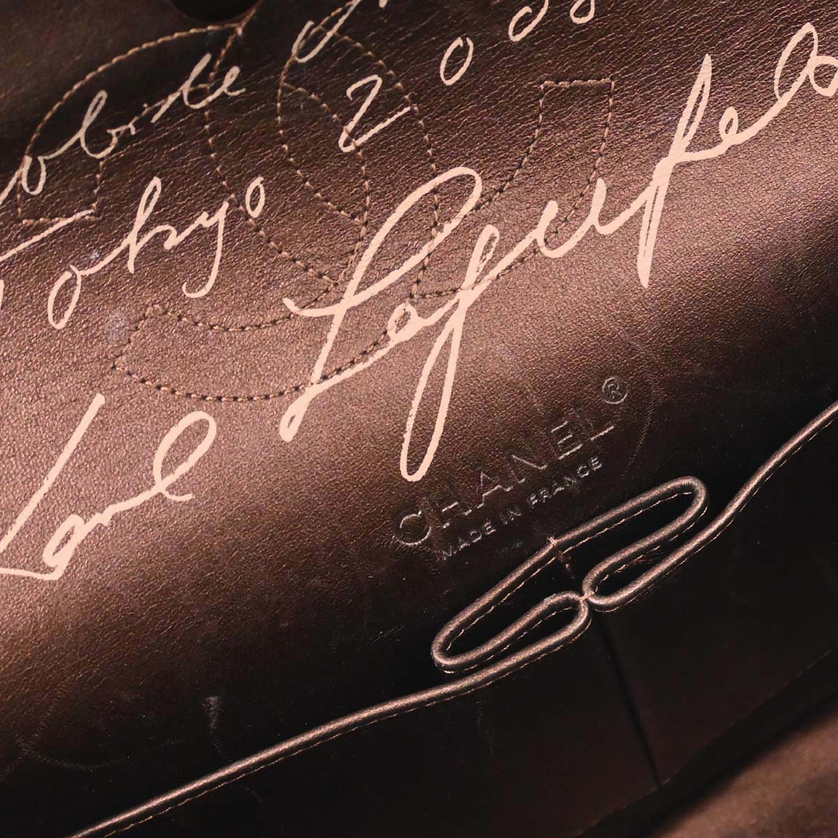 Chanel Metallic Gold Lambskin Medium Classic Double Flap Shoulder Bag