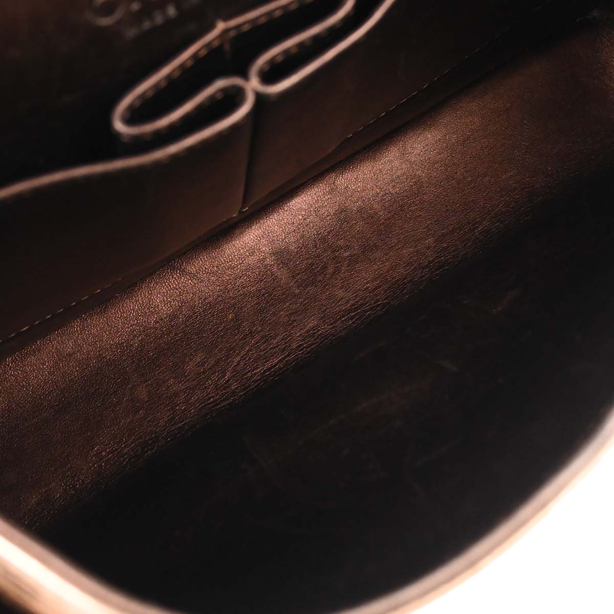 Chanel Metallic Gold Lambskin Medium Classic Double Flap Shoulder Bag