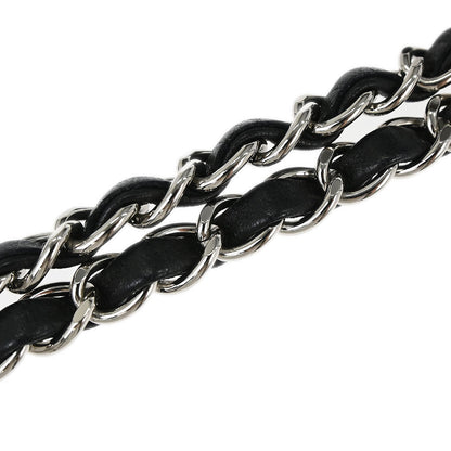 Chanel Black Satin Airline Medium Classic Double Flap Shoulder Bag