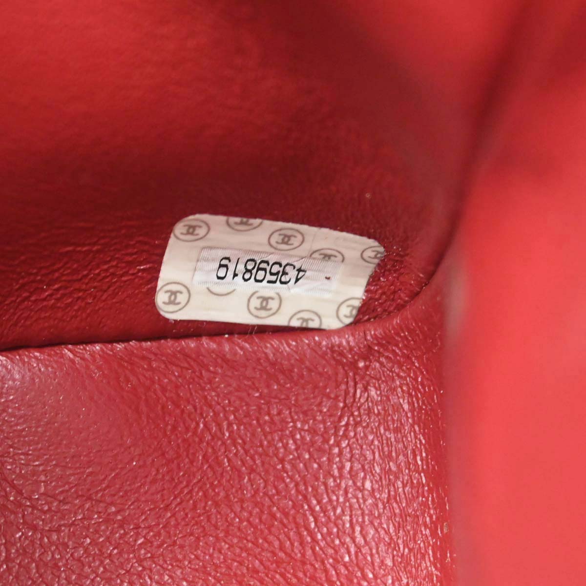 Chanel Red Lambskin Medium Classic Double Flap Shoulder Bag