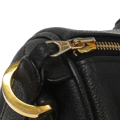 Chanel Black Caviar Skin 2way Shoulder Duffle Handbag