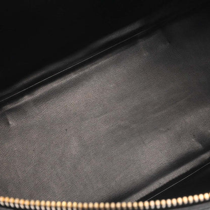 Chanel Black Caviar Skin 2way Shoulder Duffle Handbag