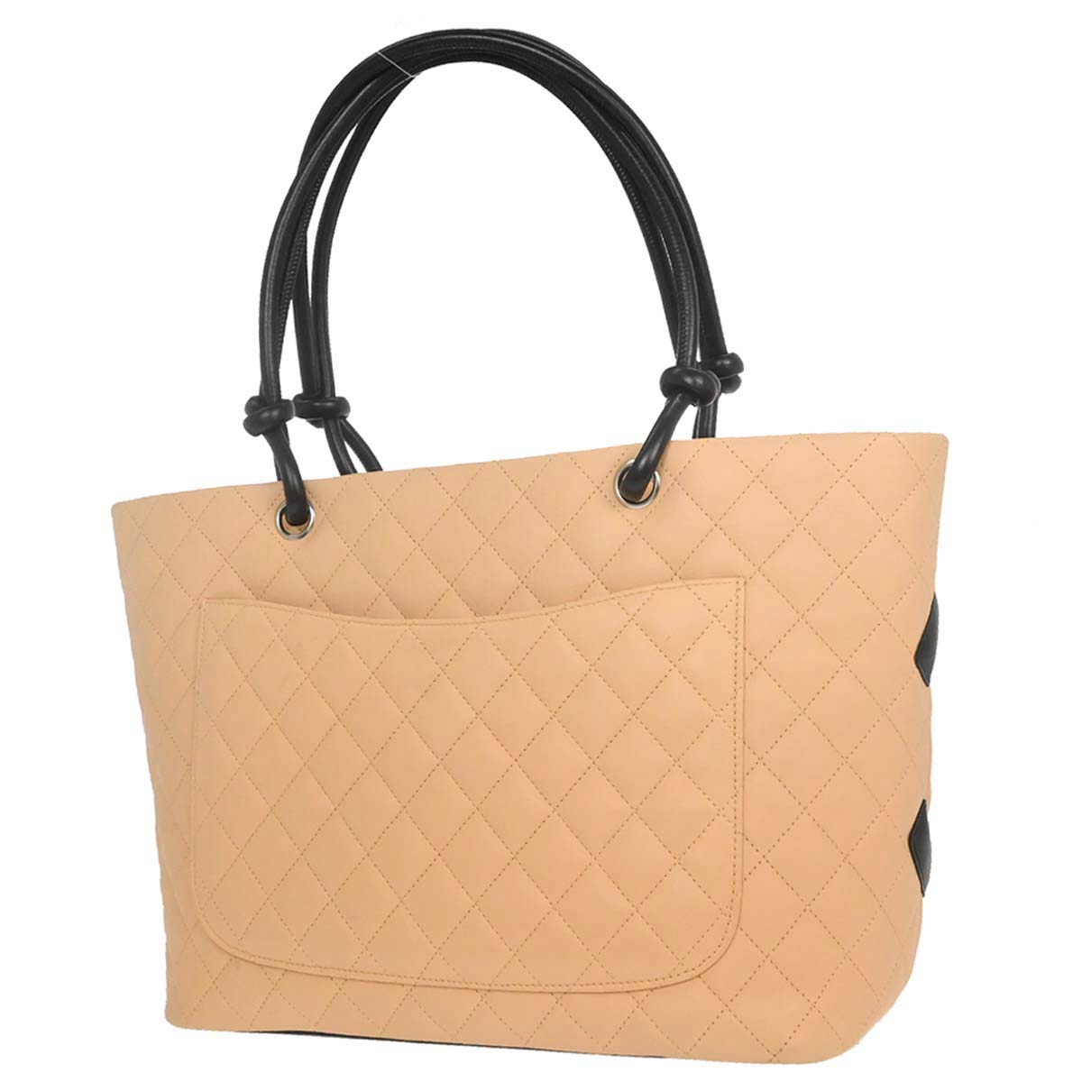 Chanel Beige Calfskin Cambon Ligne Tote Handbag