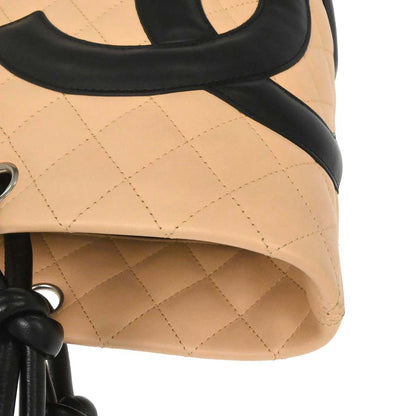 Chanel Beige Calfskin Cambon Ligne Tote Handbag