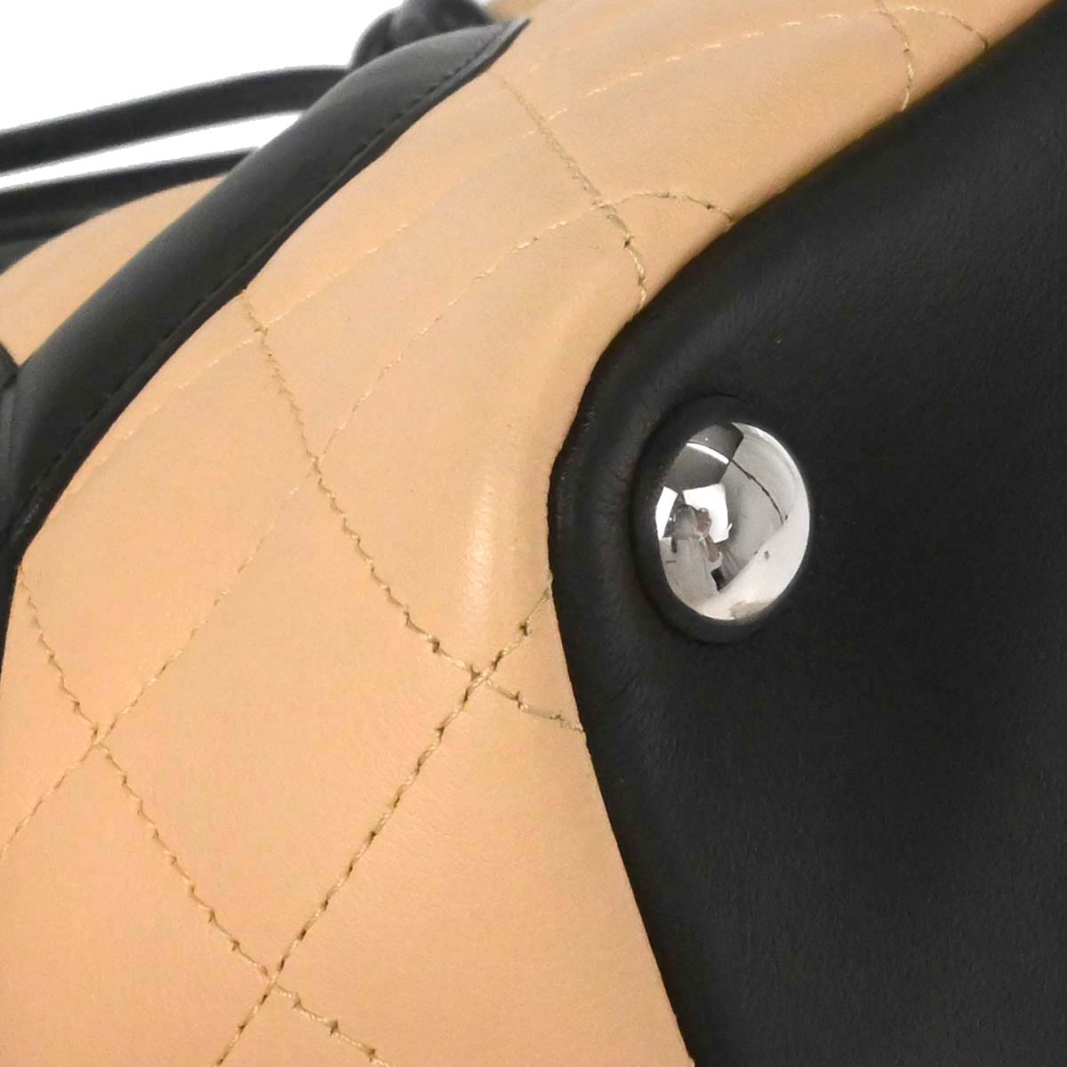 Chanel Beige Calfskin Cambon Ligne Tote Handbag