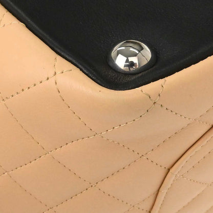 Chanel Beige Calfskin Cambon Ligne Tote Handbag
