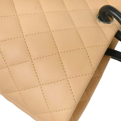 Chanel Beige Calfskin Cambon Ligne Tote Handbag