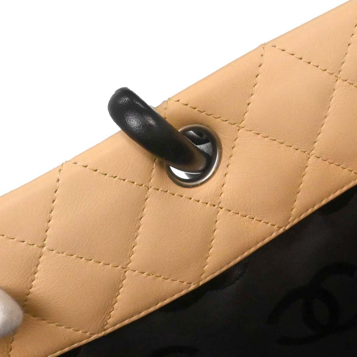Chanel Beige Calfskin Cambon Ligne Tote Handbag