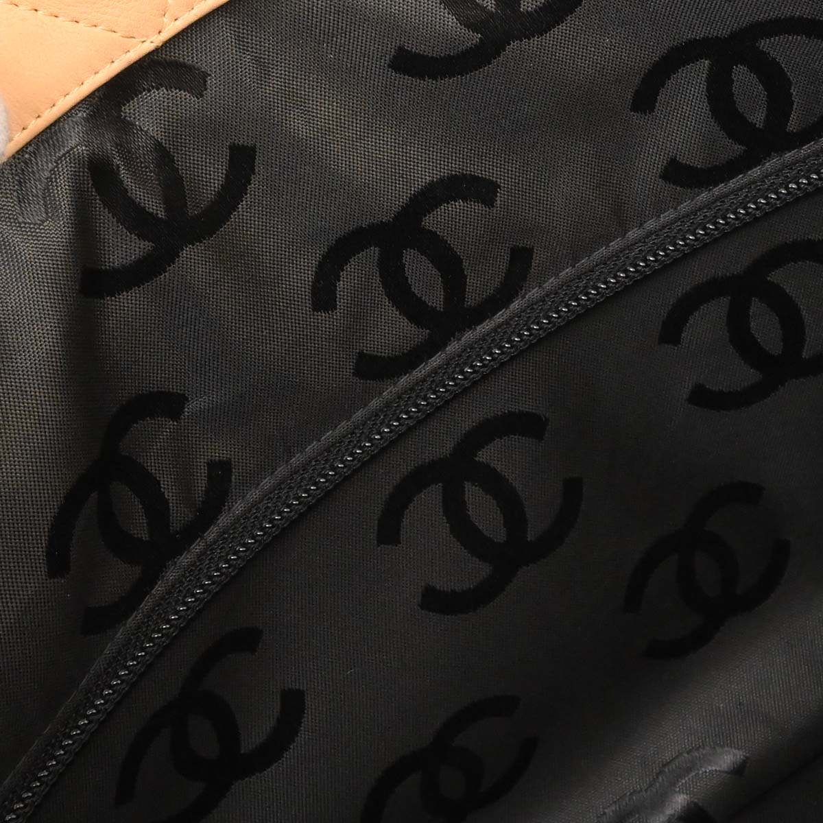 Chanel Beige Calfskin Cambon Ligne Tote Handbag