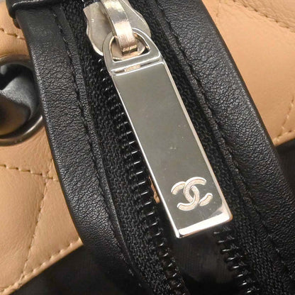 Chanel Beige Calfskin Cambon Ligne Tote Handbag