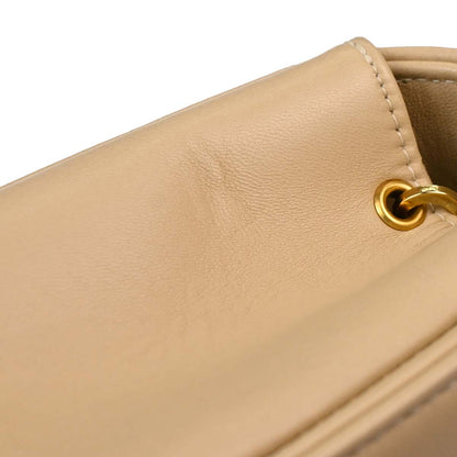 Chanel Beige Lambskin Medium Diana Shoulder Bag