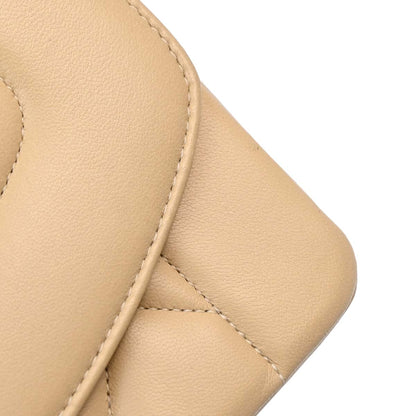 Chanel Beige Lambskin Medium Diana Shoulder Bag