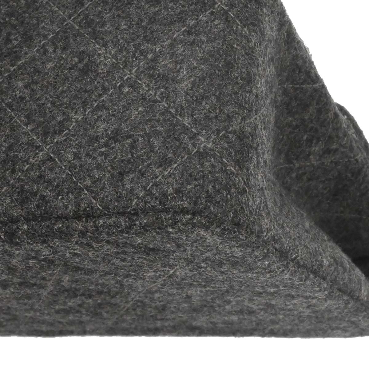 Chanel Gray Wool Classic Square Flap Shoulder Bag 20