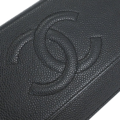 Chanel 2014 Black Caviar Timeless WOC Wallet on Chain Bag