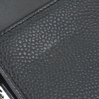 Chanel 2014 Black Caviar Timeless WOC Wallet on Chain Bag