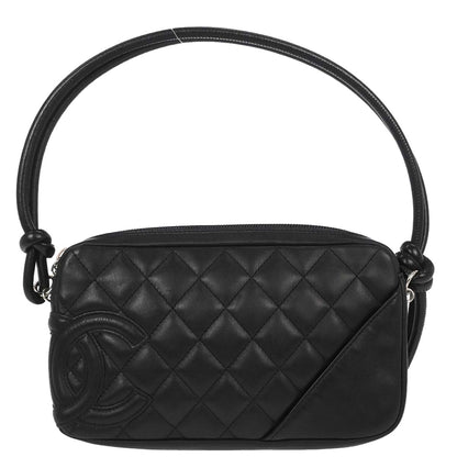 Chanel Black Calfskin Cambon Ligne Handbag