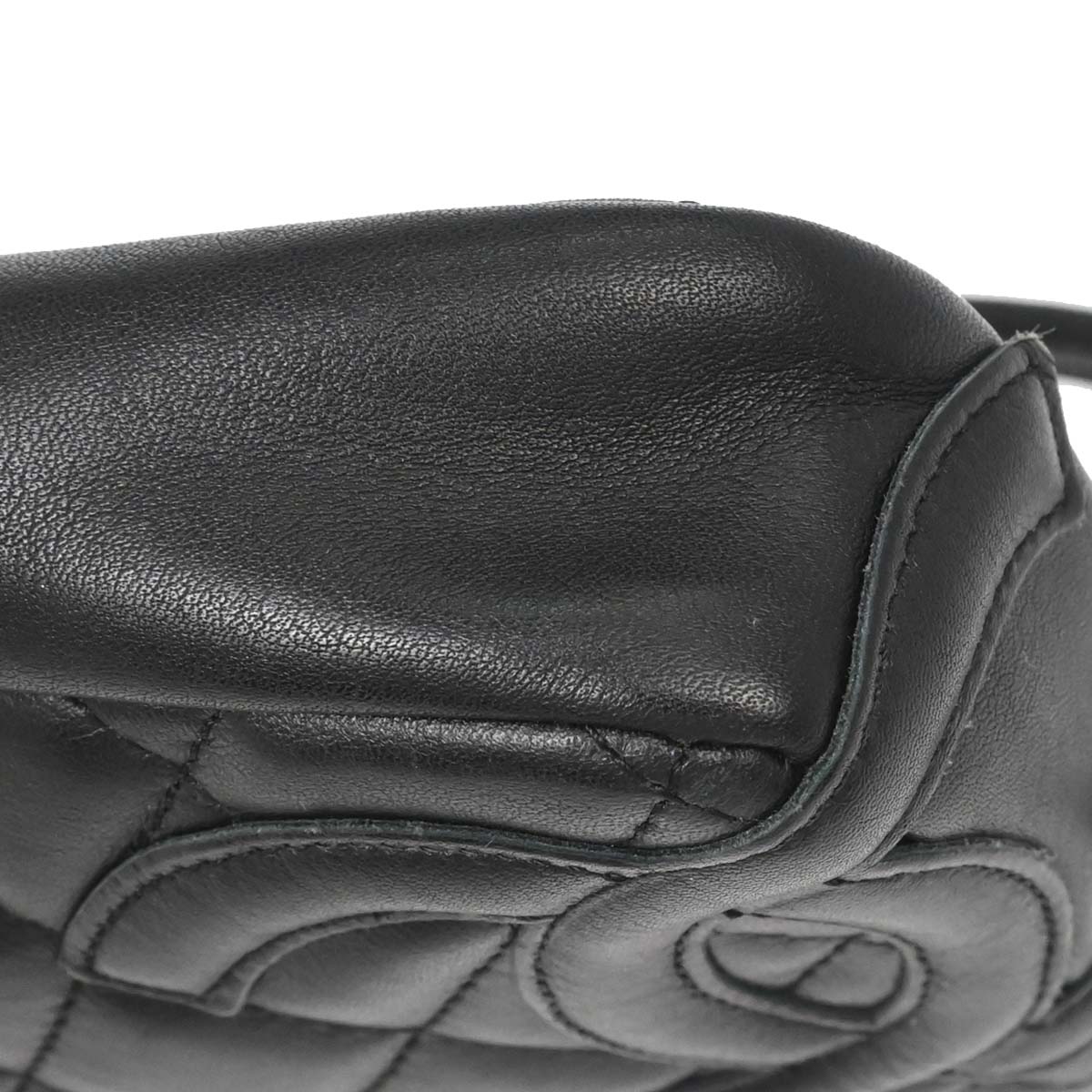 Chanel Black Calfskin Cambon Ligne Handbag