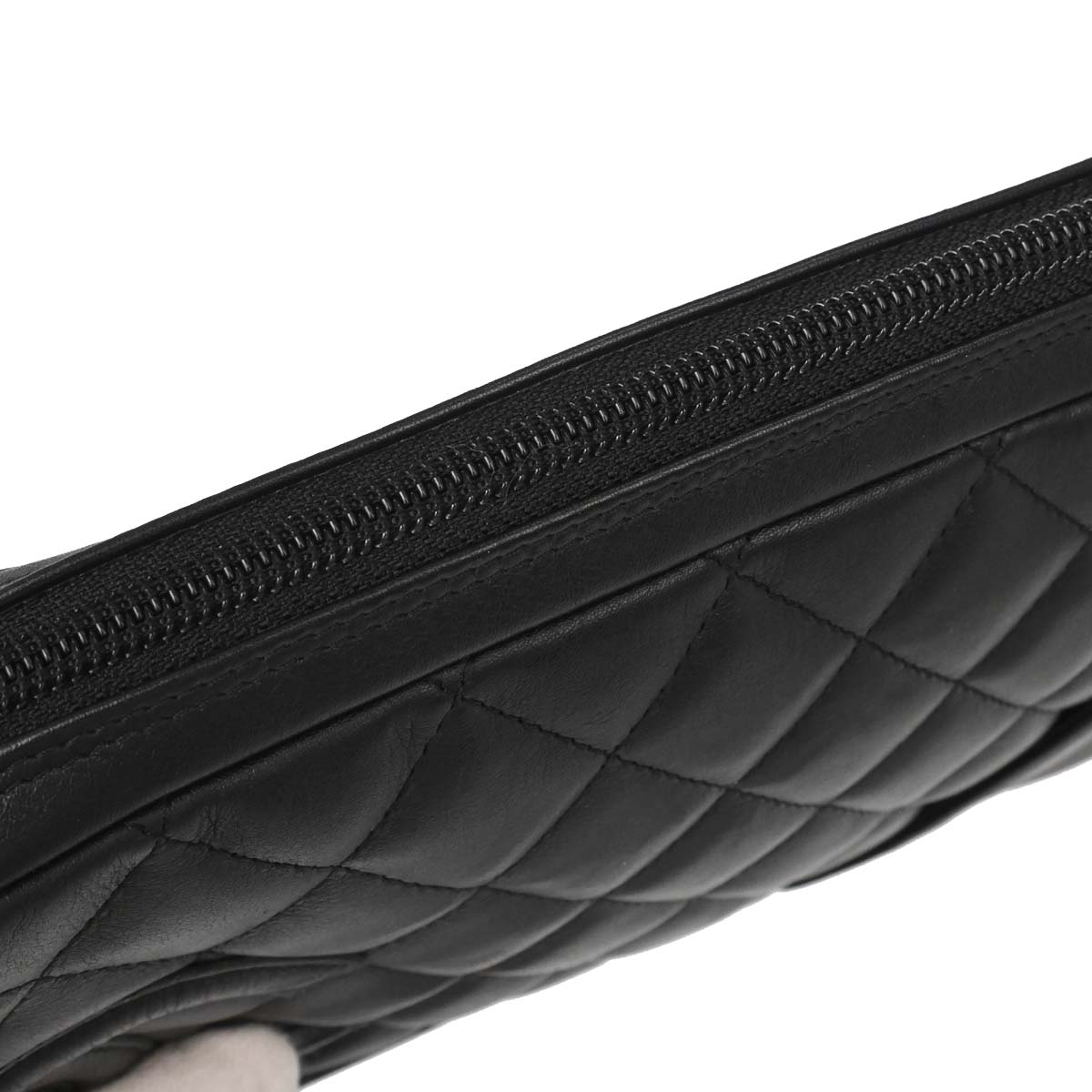 Chanel Black Calfskin Cambon Ligne Handbag