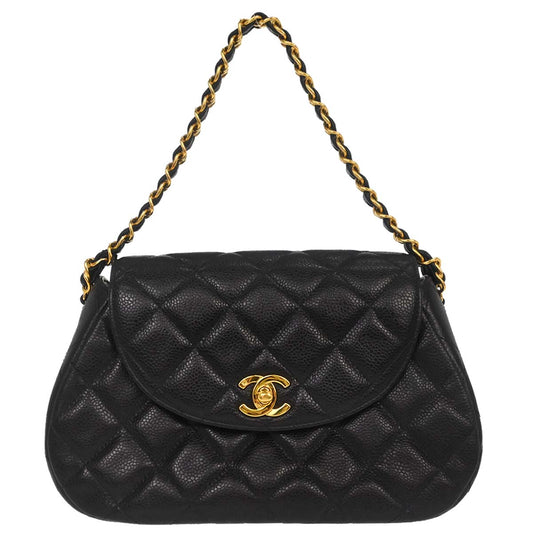 Chanel Black Caviar Skin Handbag