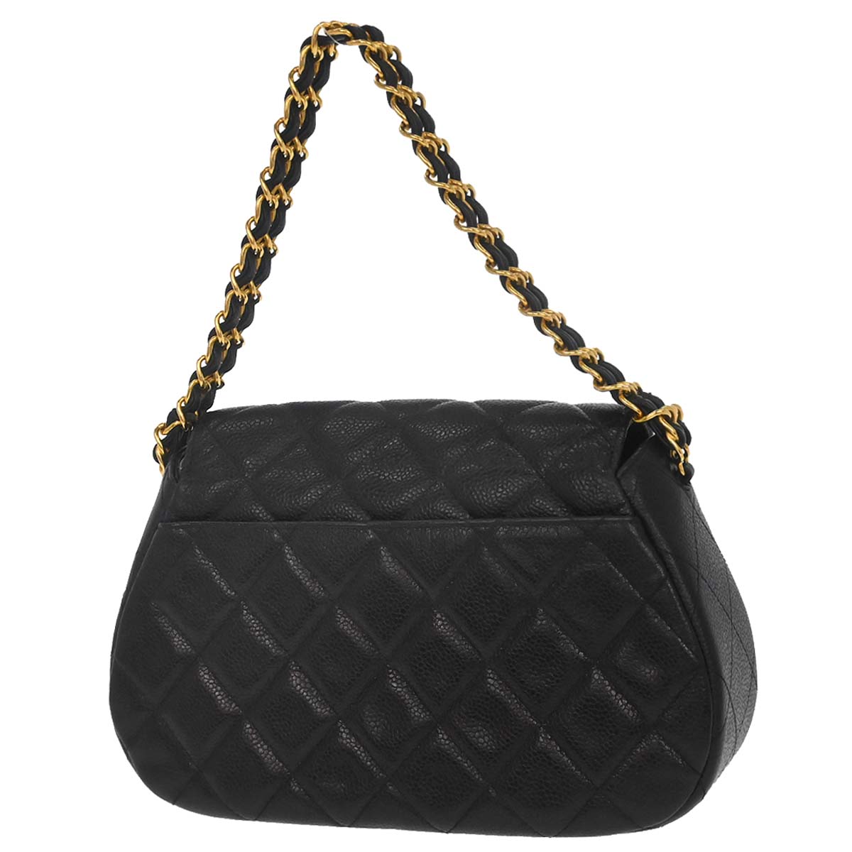 Chanel Black Caviar Skin Handbag