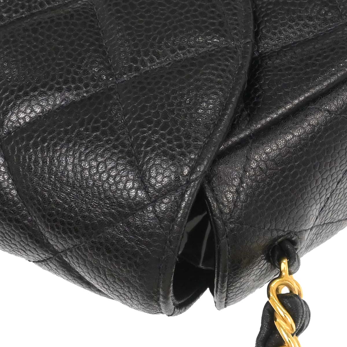 Chanel Black Caviar Skin Handbag
