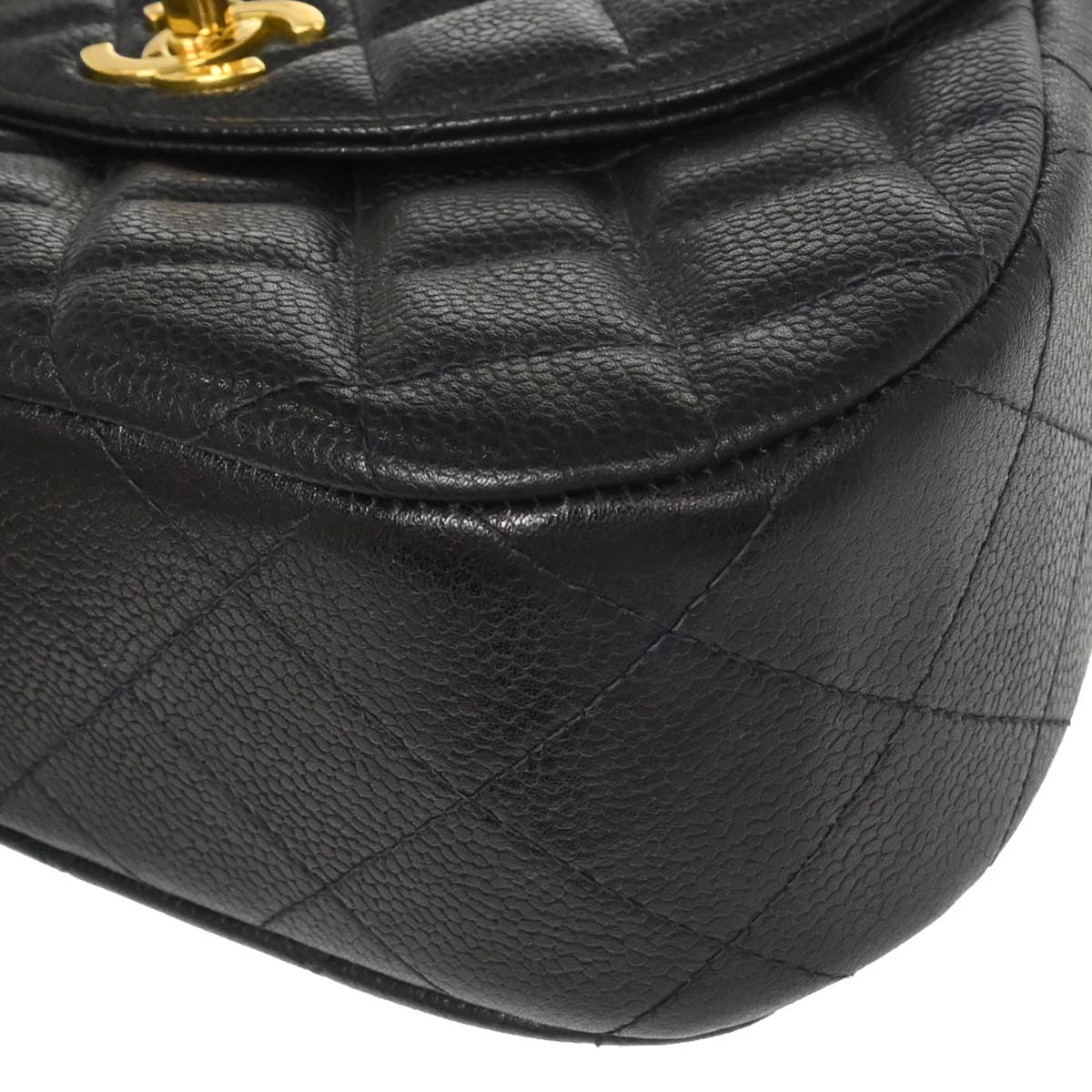 Chanel Black Caviar Skin Handbag