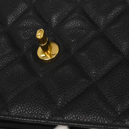 Chanel Black Caviar Skin Handbag
