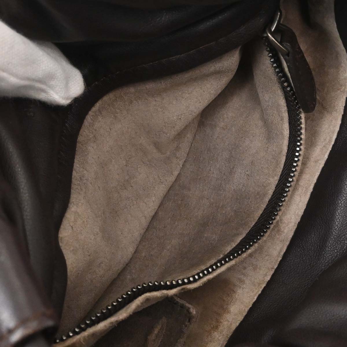 Bottega Veneta Brown Lambskin Intrecciato Shoulder Bag