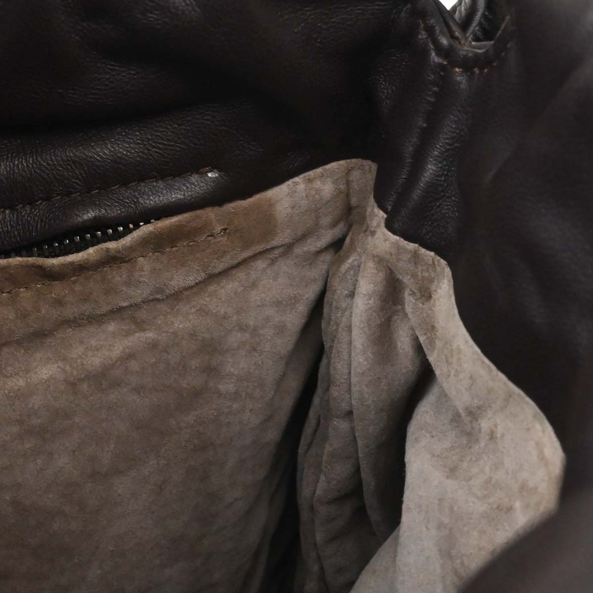 Bottega Veneta Brown Lambskin Intrecciato Shoulder Bag