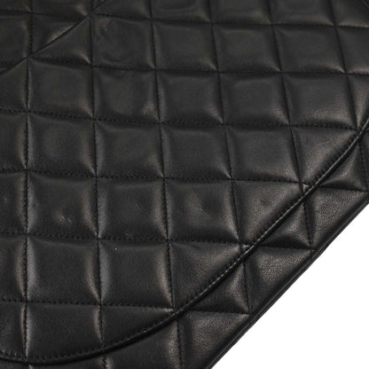 Chanel 1994-1996 Black Lambskin Maxi Classic Flap Shoulder Bag