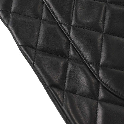 Chanel 1994-1996 Black Lambskin Maxi Classic Flap Shoulder Bag
