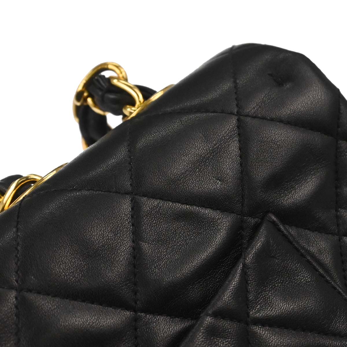 Chanel 1994-1996 Black Lambskin Maxi Classic Flap Shoulder Bag