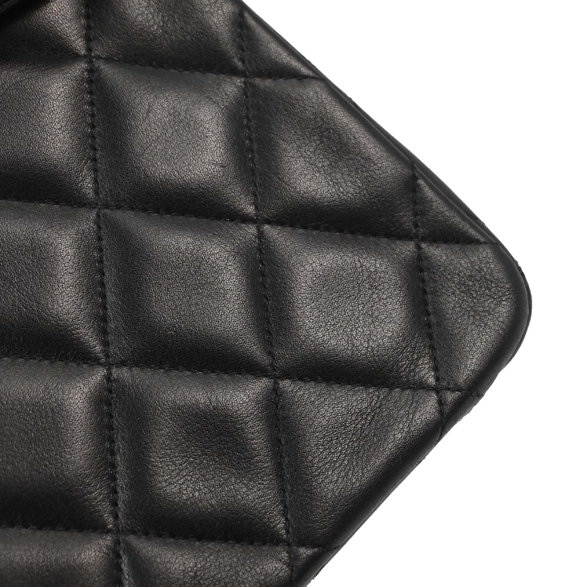Chanel 1994-1996 Black Lambskin Maxi Classic Flap Shoulder Bag
