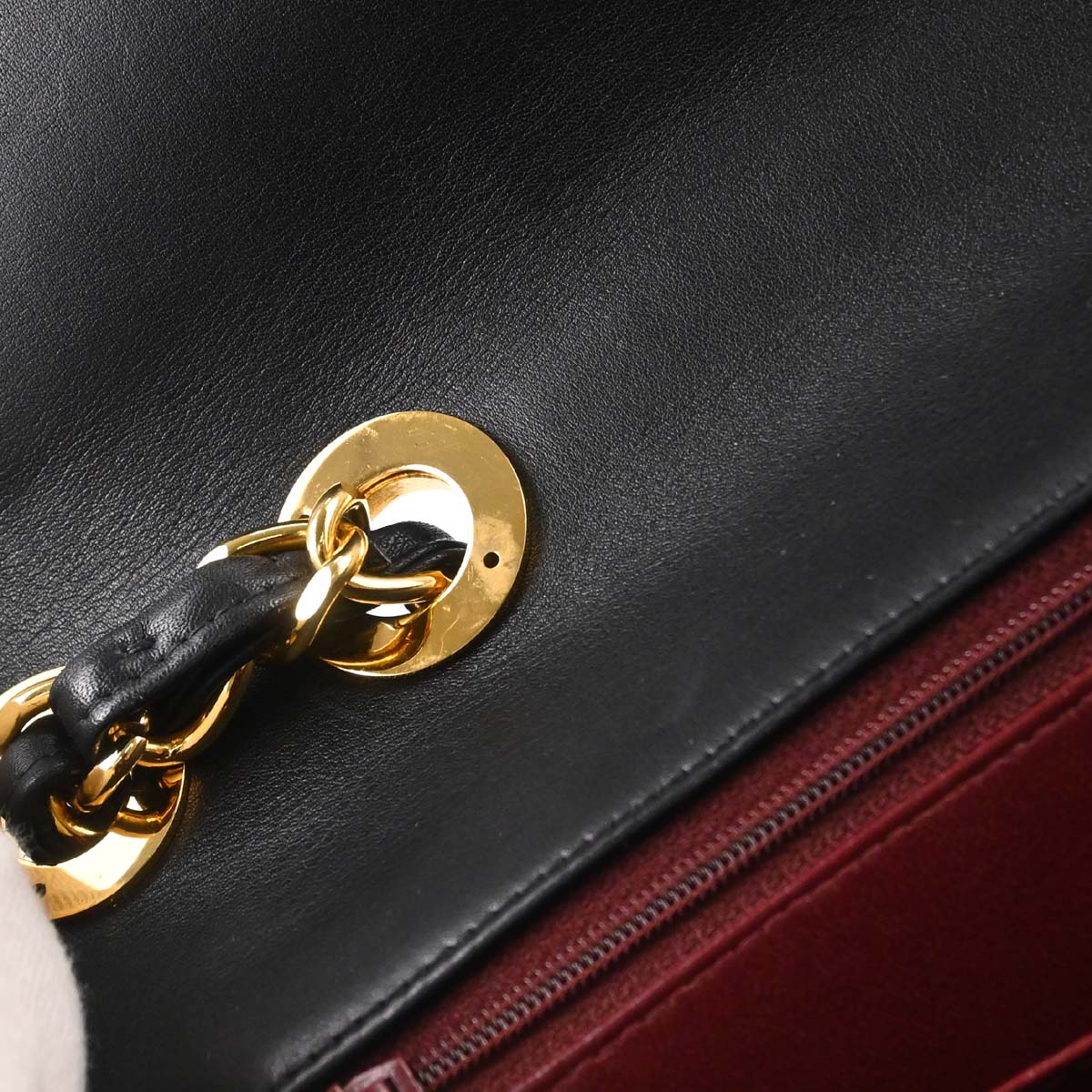 Chanel 1994-1996 Black Lambskin Maxi Classic Flap Shoulder Bag